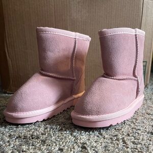 Cozy Pink Kids Boots